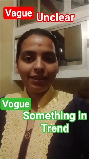 Vague Vs Vogue 😊❤️#improvementjourney #englishvocabulary