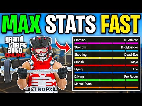 How To Max ALL Of Your Stats In GTA Online The Fastest Way Possible - EASY Way To Level GTA 5 Stats!