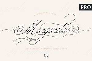 Margarita Pro, a Script Font by Ivan Rosenberg