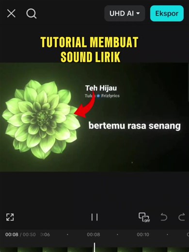 Editan Lirik Bunga di CapCut Tutorial