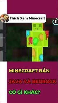 WHAT'S THE DIFFERENCE BETWEEN THE JAVA AND BEDROCK MENUS IN MINECRAFT? #minecraft #Thichxemminecraft