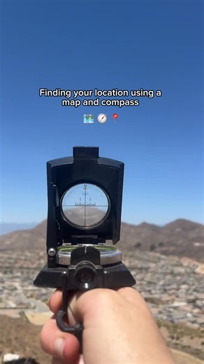 Emergency Prep | Outdoor Skills on Instagram: "How to perform a resection using a map and compass 🧭🗺️ . . . #landnavigation #hiking #outdoors #compass #survival"