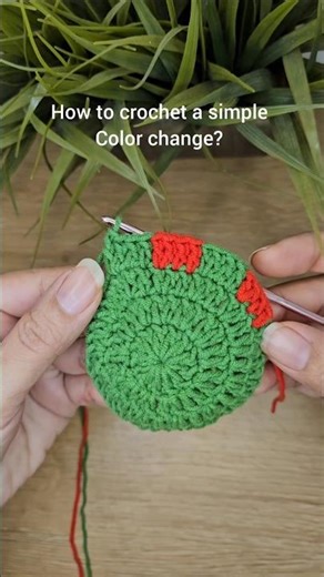 crochet color change #crochet #crochettutorial #trending #shorts #viral #crocheting #crocheter #yarn