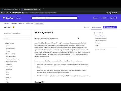 Terraform Azure Front Door