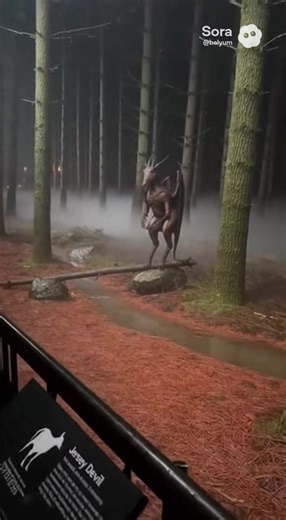 Jersey devil #crypyozoology #ai #soraai #fyp | devil costume