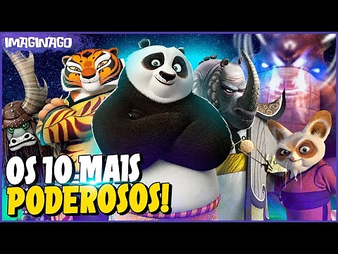 TOP 10 Mestres MAIS PODEROSOS de KUNG FU PANDA!