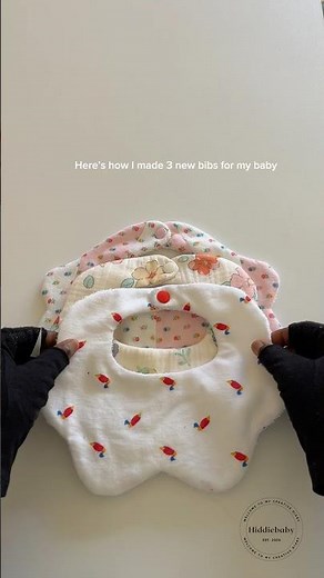 DIY baby bibs without a pattern. Follow for more toddler sewing inspo. #babybib #sewingforbaby