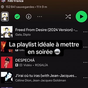 La playlist idéale pour tes soirées 🕺🪩 Que des tubes iconiques pour une ambiance de fête réussie 🎉✨ Dispo sur toutes les plateformes #soiree #fete #playlist | Filtr