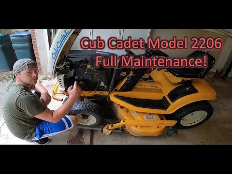 Standard Mower Maintenance on a Cub Cadet Model 2206