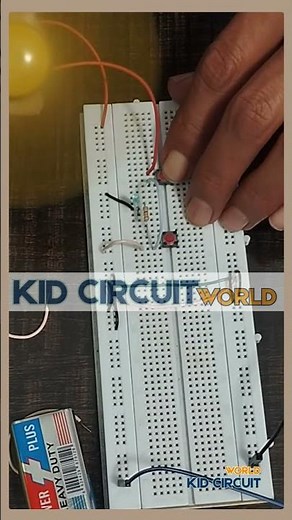 Two Buttons Control Motor & LED! ⚡ Easy Breadboard Circuit | Kid Circuit World