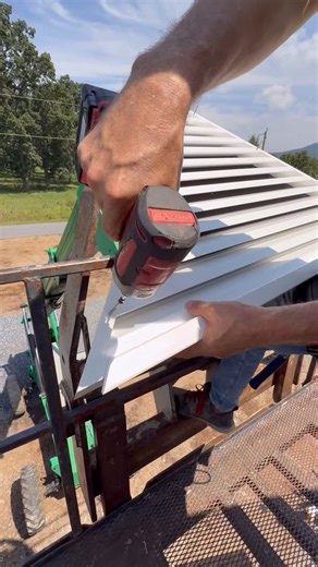 HAUS PLANS ®️ | Installing A Custom-Built PVC Louver #build #howto #construction #diy #contractor | Instagram