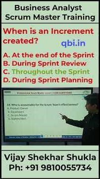 Certified Scrum Master Exam Questions | Increment #increment #csm #scrumcertification #psm