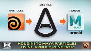 Export Particles to Maya using Arnold Renderer | SideFX