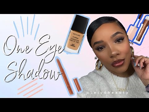 Elf Shadow Stick | One eye shadow Look | leiydbeauty