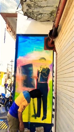 Wall Painting for Coaching Class Advertisement part -1#wallpainting