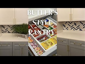 DIY Butler’s Style Pantry for small spaces