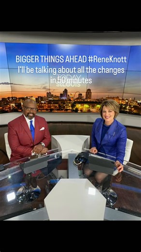 @knott.rene is out at @ksdknews Why?!?!? I'll be talking about all the local changes in 50 minutes. Watch on all platforms | Monica Adams