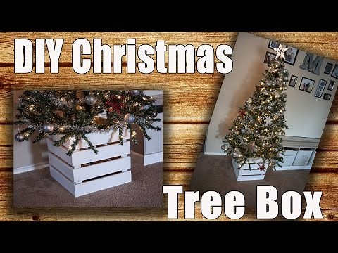 DIY Wooden Christmas Tree Collar Box (Tree Skirt Alternative) $5 Project