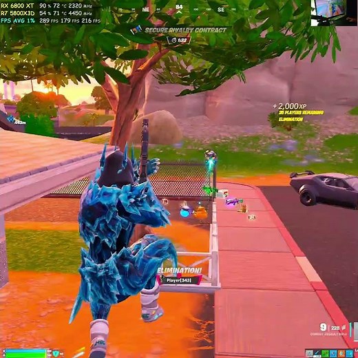 Fortnite 4K Performance Mode Gameplay #352