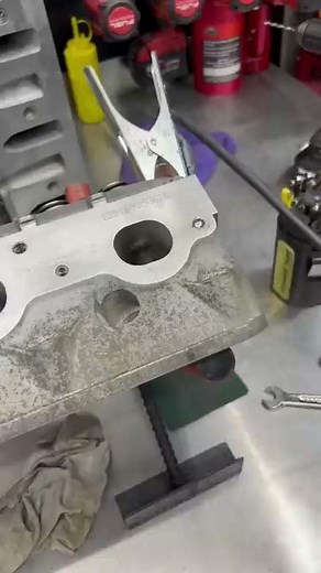 Removing a broken bolt from an LS aluminum head. Welder Method.
