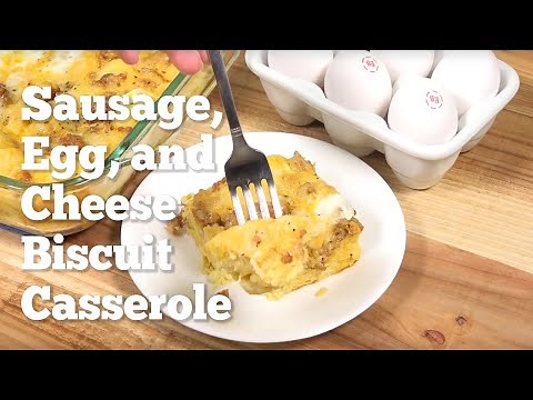 How to make: Sausage, Egg & Cheese Biscuit Casserole