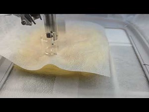 The mesmerizing world of felting, with an embroidery machine