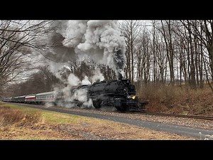 Western Maryland Scenic Railroad H-6 #1309 Steam Train Hauls Through Parkersburg (12/10/22)
