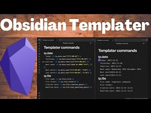Use Obsidian Templater to Automate Our Note-Taking Workflow | For Beginners