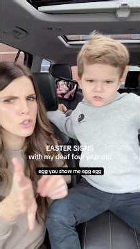 Easter Signs!! #asl #deafkids #signlanguage