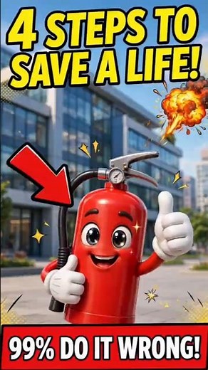 How to Use a Fire Extinguisher Correctly — Most People Fail! #fireextinguisher #firefighter