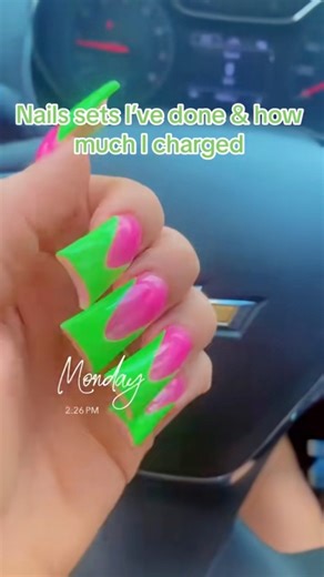 Nail sets and how much I charged #nailtech #nails #NailsbyRy | Nails Byry