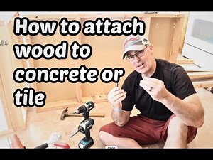 How to attach Kitchen Island to tile and concrete