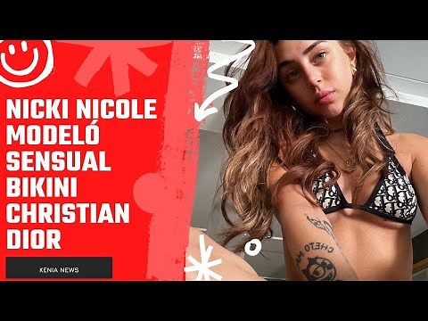 Nicki Nicole modeló sensual bikini Christian Dior