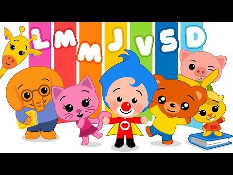 La Semana con Plim Plim - y Muchas Más Canciones ♫ Canciones Infantiles ♫ Plim Plim