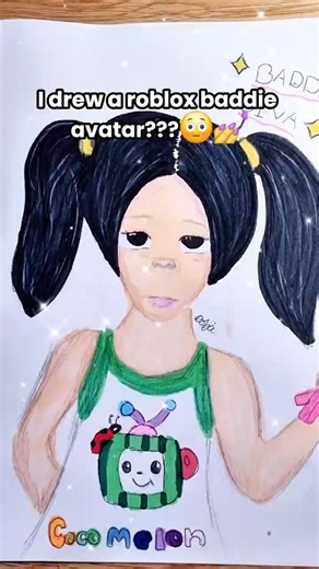 Drawing ROBLOX Avatars | Part 71! ( I drew a roblox baddie avatar?💅✨️ )