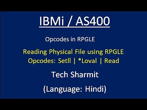 IBMi (AS400) - Reading Physical File in #RPGLE #IBMi # AS400