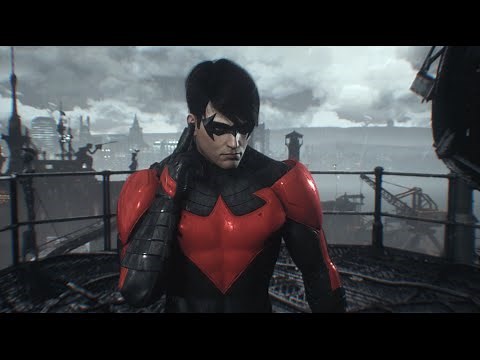 Batman: Arkham Knight (PC) - Nightwing: GCPD Lockdown (New 52 Nightwing)(Full DLC Walkthrough)