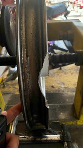 Damaged alloy rim repairing #reelsfypシ #viralreelsfacebook | Al Muzammil Bikes Arena Mardan KPK