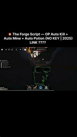 growex.site on Instagram: "💥 The Forge Script — Auto Kill + Auto Mine + Auto Potion (NO KEY | Mobile & PC | 2025) #robloxgames #script #robloxfyp #theforge"