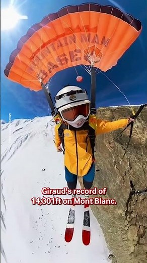 World Record Ski Base Jump ⛷️