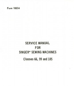 Singer 66 66K 99 185 Sewing Machine Service Manual Bundle User Guide Instruction Part List Timing Adjusting Tension PDF Download - Etsy Australia