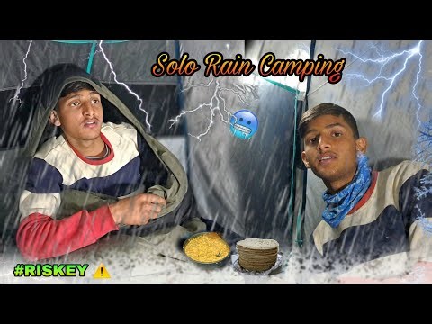 Solo Winter Camping in Rain ।। Night Camping Uttarakhand Forest,। ठण्ड से हालत खराब 🥶🥶 .