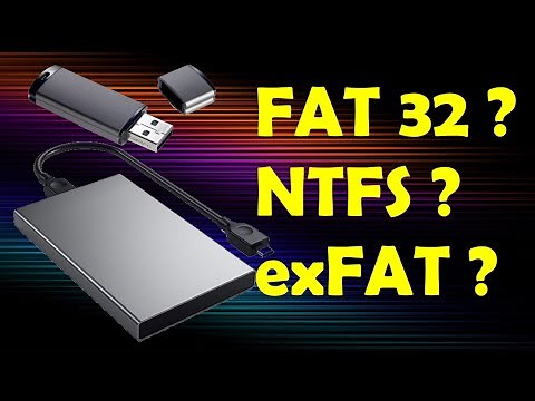 Formater avec le bon système de fichiers