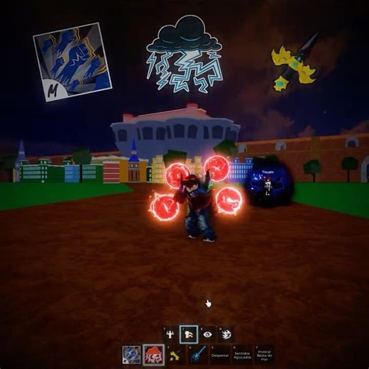 Crazy Fast Lightning + GodHuman and Dark Dagger Combo #roblox #bloxfruits #phonk #lightning #edit