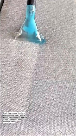 Deep Sofa Cleaning | Powerful Upholstery Vacuum Extractor Removes Hidden Dirt Instantly!