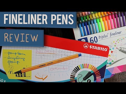STAEDTLER PENS vs STABILO PENS - Which Fineliner is Best for Note Taking? - PEN REVIEW
