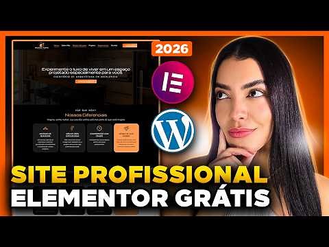 Como Criar um SITE NO WORDPRESS e Elementor GRÁTIS [Site Profissional, Completo e Passo a Passo]