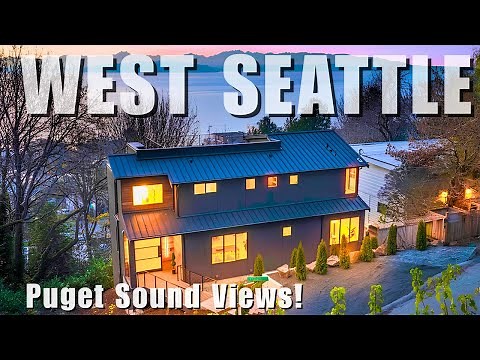 $3M West Seattle Luxury New Construction Home | Beautiful Puget Sound Views