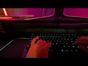 Razer huntsman v2 purple clicky switch sound test.