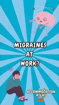 Workplace Accommodations for Migraines🤕 How to Ask & What to Request! (ADA Tips) #ada #workplace